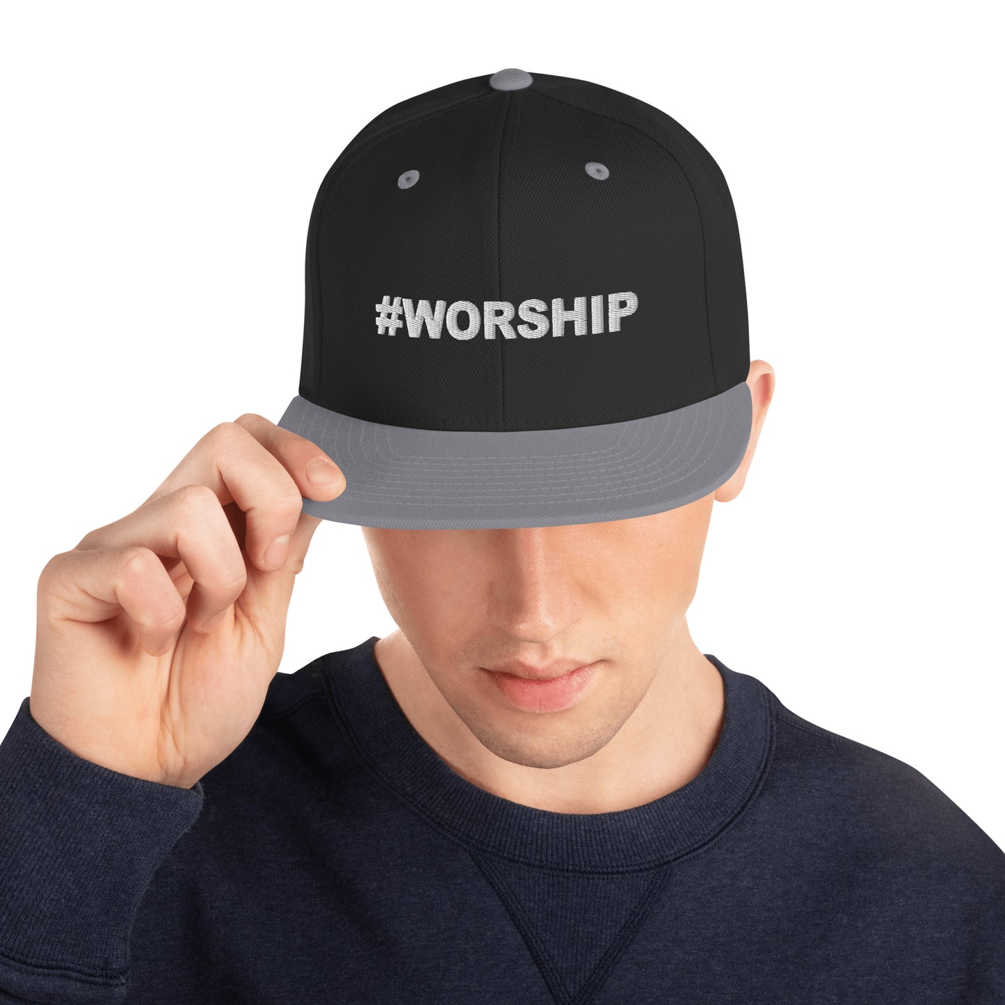 #Worship Snapback Hat