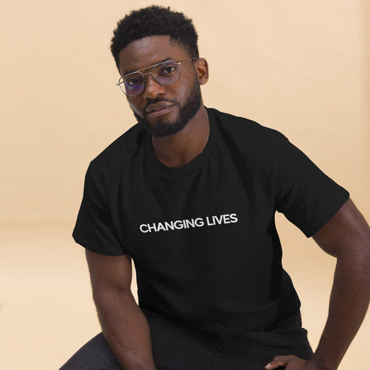 Changing Lives - Men's Luxury Black T-Shirt