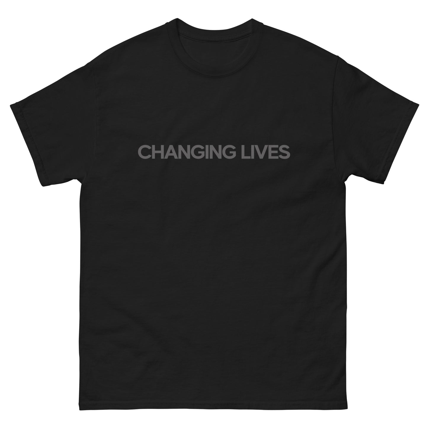 Changing Lives - Stealth - Men's Luxury Black T-Shirt