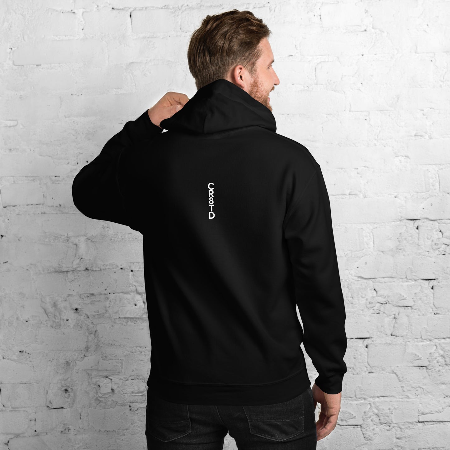 Men's #Cr8td - Luxury Signature Black Hoodie