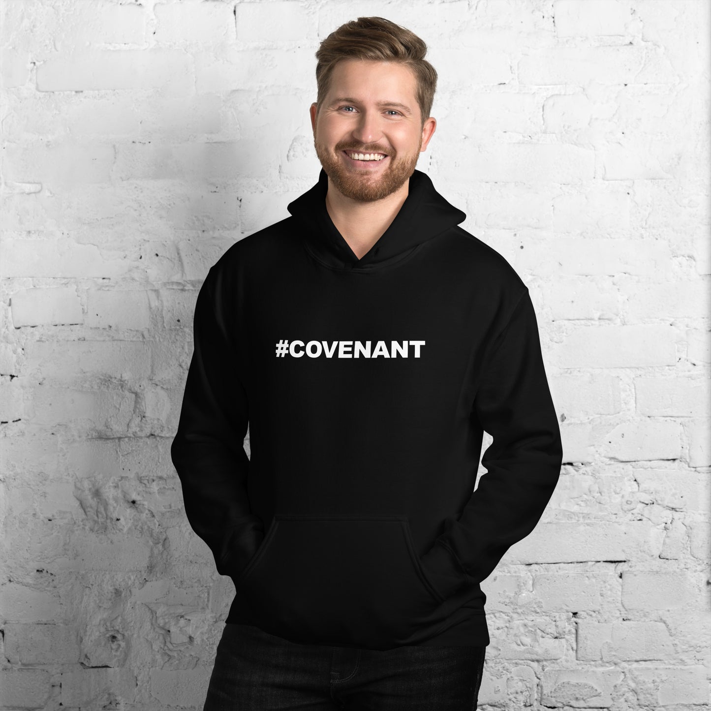 Men's #Covenant - Luxury Black Hoodie