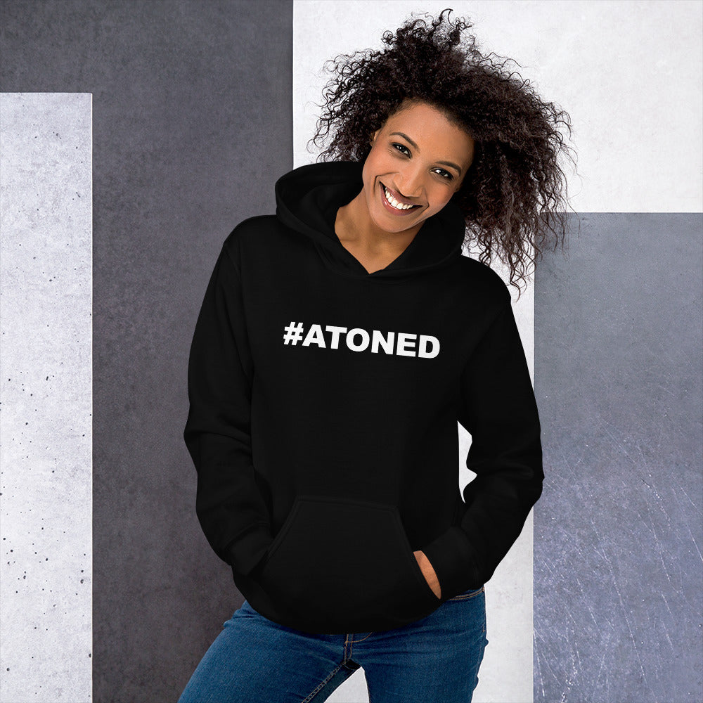 Women's #Atoned - Luxury Black Hoodie