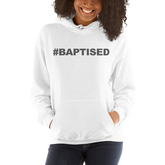 Women's #Baptised - Luxury White Hoodie