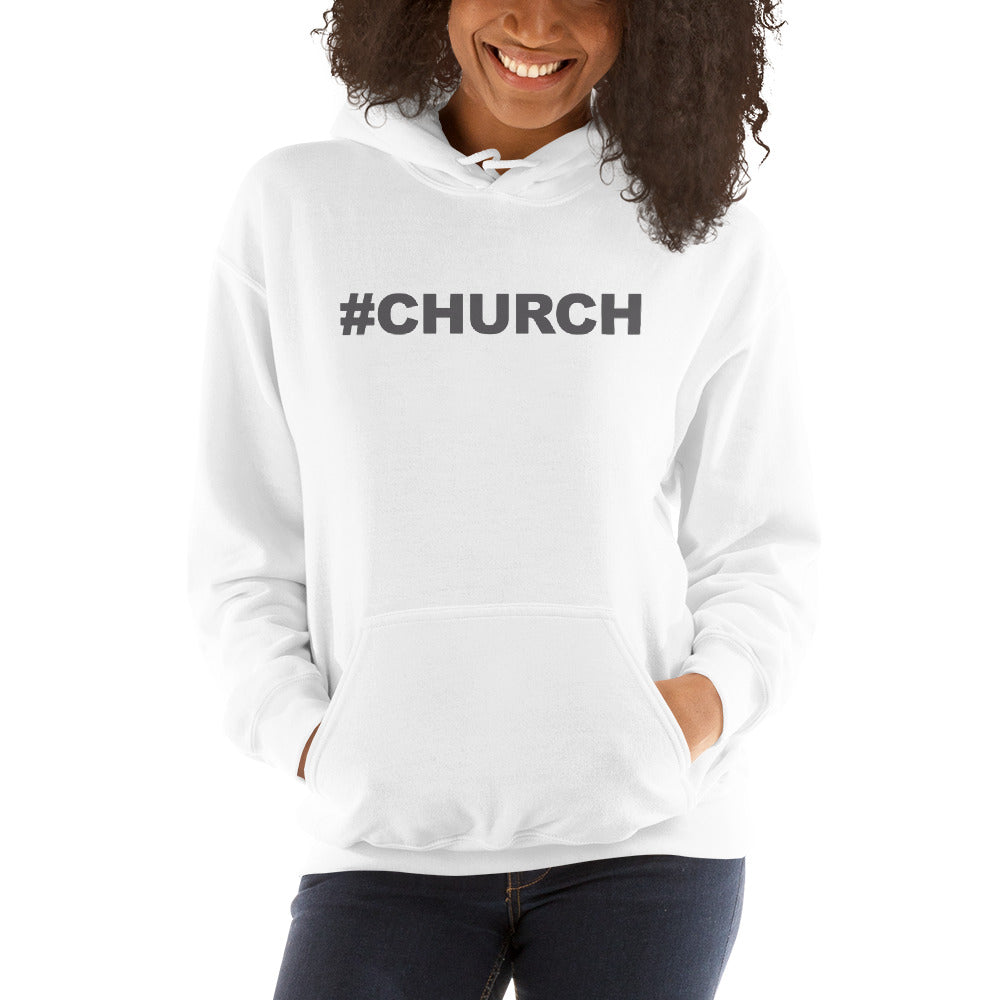 Women's #Church - Luxury White Hoodie