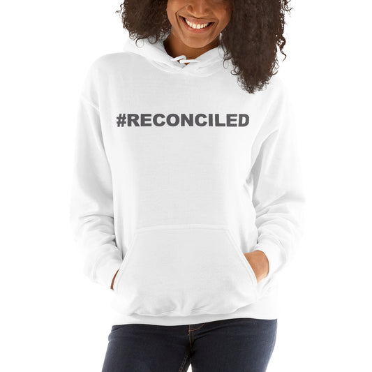 Women's #Reconciled - Luxury White Hoodie