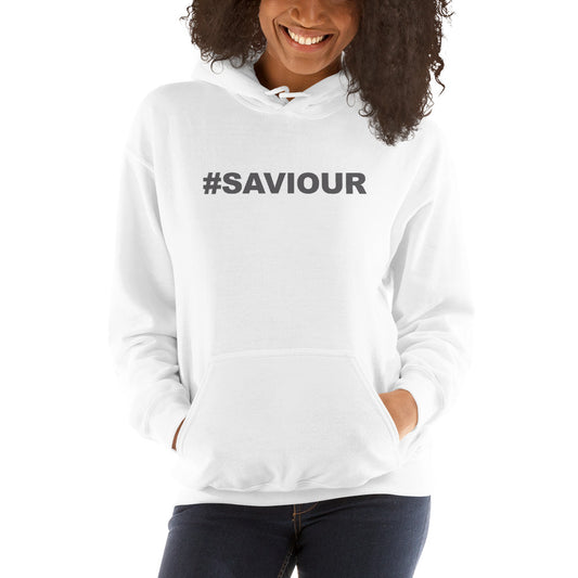 Women's #Saviour - Luxury White Hoodie